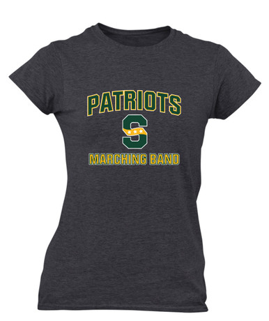 Stevenson Patriots S Script Marching Band Women's Premium SS T-Shirt