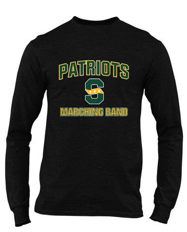 Stevenson Patriots S Script Marching Band Men's LS T-Shirt