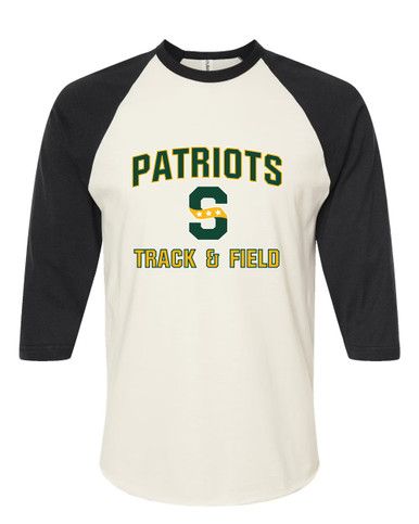 Stevenson Patriots S Script Track & Field Men's Baseball T-Shirt