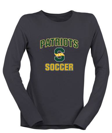 Stevenson Patriots S Script Soccer #1 Women's LS T-Shirt