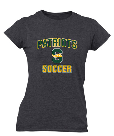 Stevenson Patriots S Script Soccer #1 Women's Premium SS T-Shirt