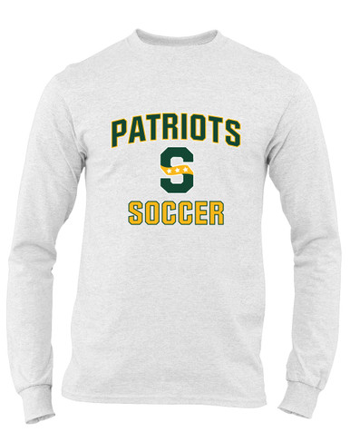 Stevenson Patriots S Script Soccer #1 Men's LS T-Shirt