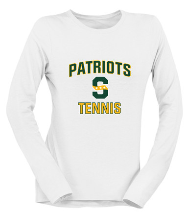 Stevenson Patriots S Script Tennis Women's Premium LS T-Shirt