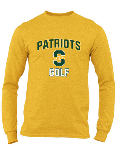 Stevenson Patriots S Script Golf Men's LS T-Shirt