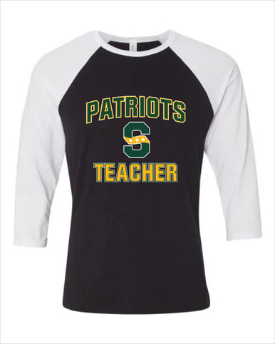 Stevenson Patriots S Script Teacher Women's Baseball T-Shirt
