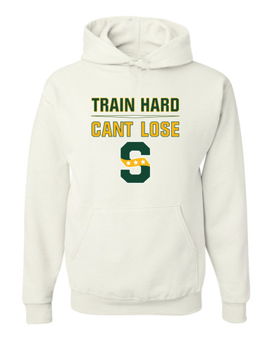 Stevenson Patriots S Script Train Hard, Can't Lose Men's Premium Hoodie