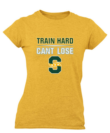 Stevenson Patriots S Script Train Hard, Can't Lose Women's SS T-Shirt