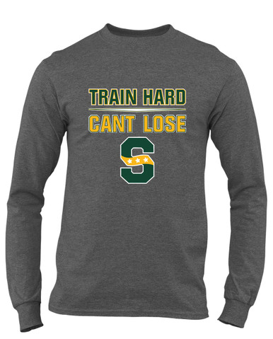 Stevenson Patriots S Script Train Hard, Can't Lose Men's LS T-Shirt