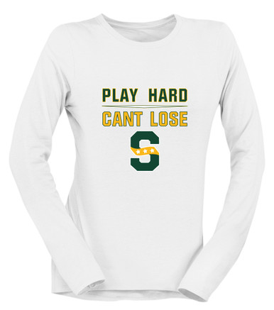 Stevenson Patriots S Script Play Hard, Can't Lose Women's Premium LS T-Shirt