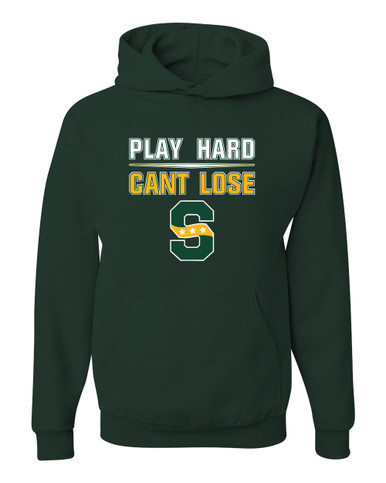 Stevenson Patriots S Script Play Hard, Can't Lose Men's Premium Hoodie