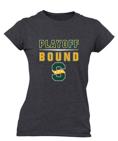 Stevenson Patriots S Script Playoff Bound Women's Premium SS T-Shirt