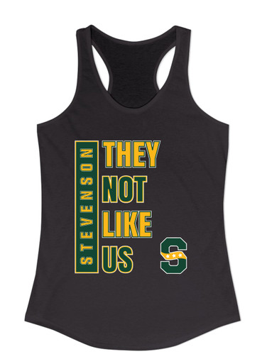 Stevenson Patriots S Script They Not Like Us #1 Women's Tank Top