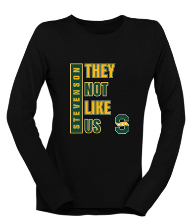 Stevenson Patriots S Script They Not Like Us #1 Women's Premium LS T-Shirt