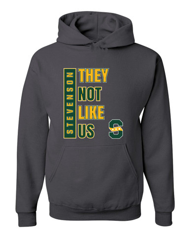 Stevenson Patriots S Script They Not Like Us #1 Men's Premium Hoodie