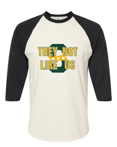 Stevenson Patriots S Script They Not Like Us #2 Women's Baseball T-Shirt
