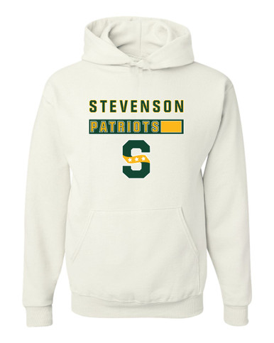 Stevenson Patriots S Script Mascot #7 Men's Premium Hoodie