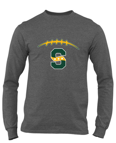 Stevenson Patriots S Script Football #2 Men's LS T-Shirt