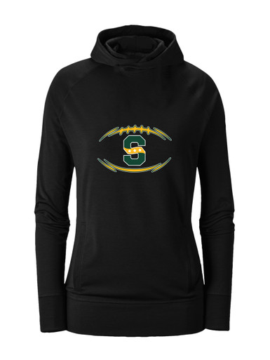 Stevenson Patriots S Script Football #3 Women's Hoodie