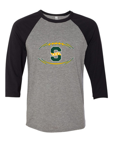 Stevenson Patriots S Script Football #3 Men's Baseball T-Shirt