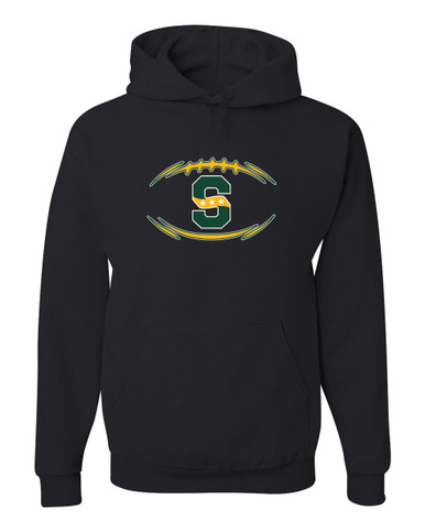 Stevenson Patriots S Script Football #3 Men's Premium Hoodie