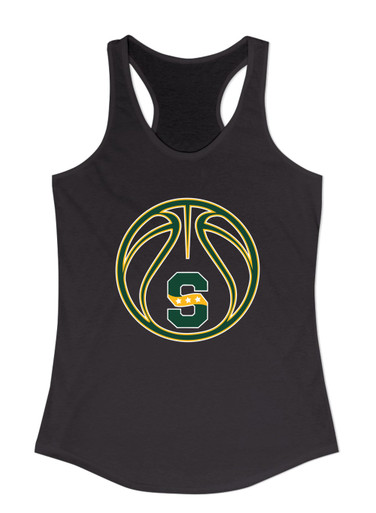 Stevenson Patriots S Script Basketball #2 Women's Tank Top