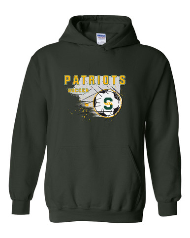 Stevenson Patriots S Script Soccer #2 Men's Hoodie