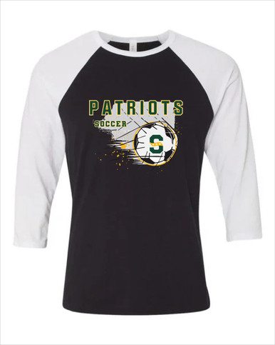 Stevenson Patriots S Script Soccer #2 Women's Baseball T-Shirt