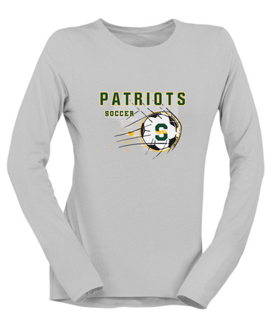 Stevenson Patriots S Script Soccer #2 Women's LS T-Shirt