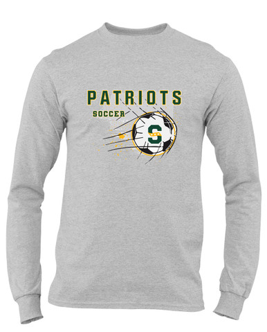 Stevenson Patriots S Script Soccer #2 Men's Premium LS T-Shirt