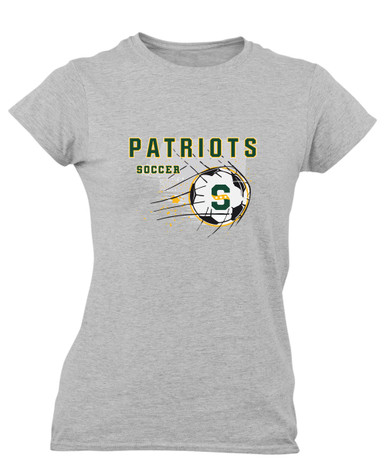 Stevenson Patriots S Script Soccer #2 Women's Premium SS T-Shirt