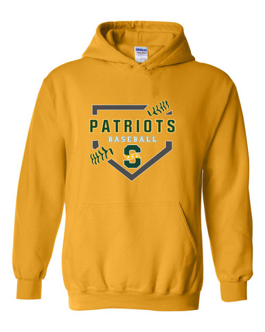 Stevenson Patriots S Script Baseball #2 Men's Hoodie