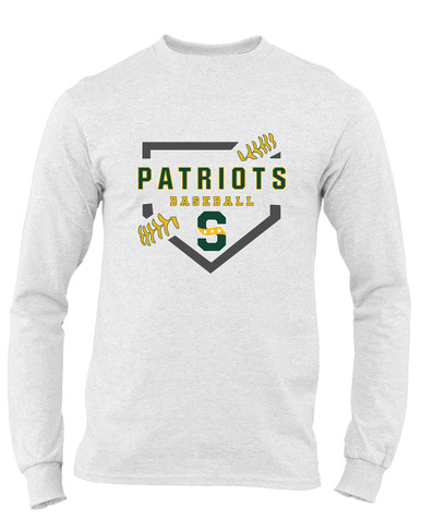 Stevenson Patriots S Script Baseball #2 Men's Premium LS T-Shirt