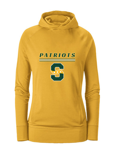 Stevenson Patriots S Script Mascot #8 Women's Hoodie