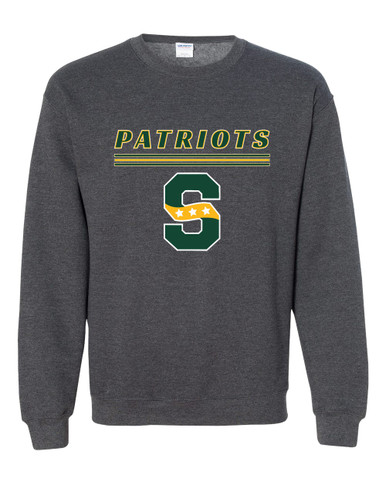 Stevenson Patriots S Script Mascot #8 Men's Sweatshirt