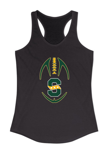 Stevenson Patriots S Script Football #4 Women's Tank Top
