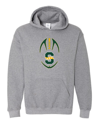 Stevenson Patriots S Script Football #4 Men's Hoodie
