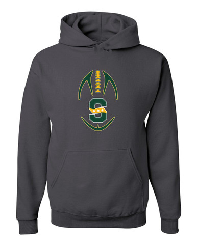 Stevenson Patriots S Script Football #4 Men's Premium Hoodie