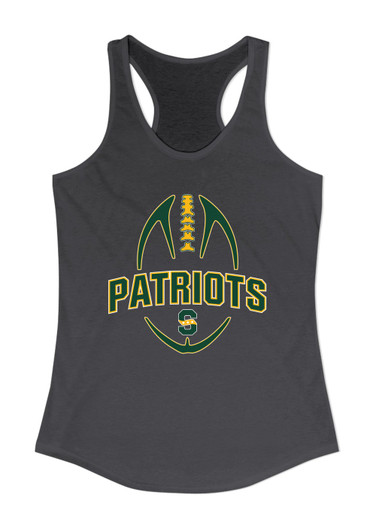 Stevenson Patriots S Script Football #5 Women's Tank Top