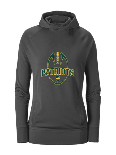 Stevenson Patriots S Script Football #5 Women's Hoodie