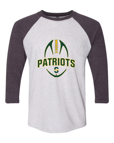 Stevenson Patriots S Script Football #5 Men's Baseball T-Shirt