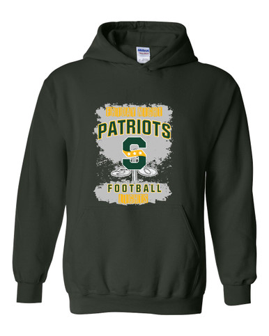 Stevenson Patriots S Script Football #6 Men's Hoodie