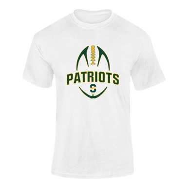Stevenson Patriots S Script Football #5 Men's SS T-Shirt