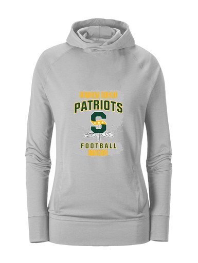 Stevenson Patriots S Script Football #6 Women's Hoodie