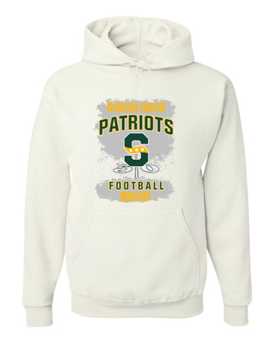 Stevenson Patriots S Script Football #6 Men's Premium Hoodie