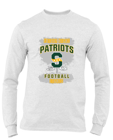 Stevenson Patriots S Script Football #6 Men's Premium LS T-Shirt