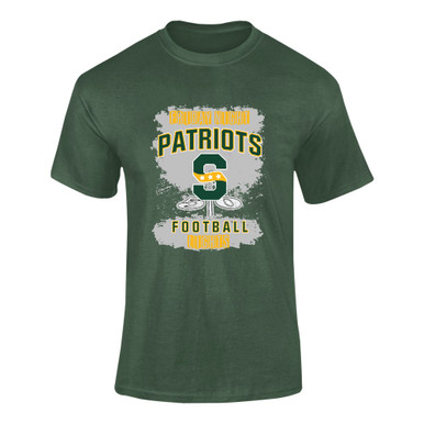 Stevenson Patriots S Script Football #6 Men's SS T-Shirt