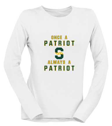 Stevenson Patriots S Script Once A Women's Premium LS T-Shirt