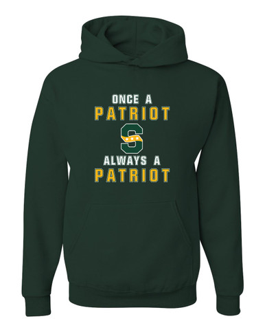 Stevenson Patriots S Script Once A Men's Premium Hoodie