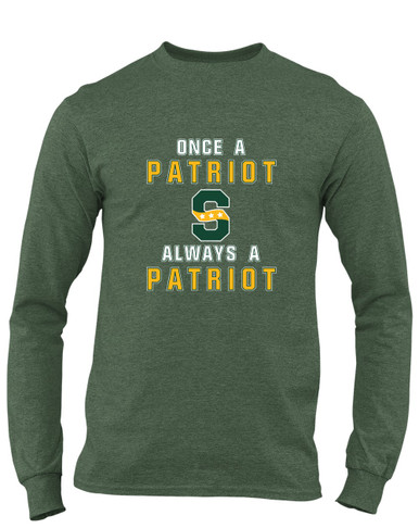 Stevenson Patriots S Script Once A Men's Premium LS T-Shirt