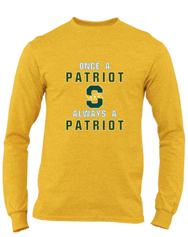 Stevenson Patriots S Script Once A Men's LS T-Shirt